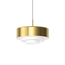 Modern Tiers 16" Wide LED Suspension Pendant