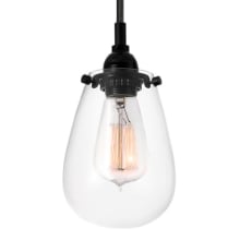 Chelsea 1 Light Pendant with Clear Shade