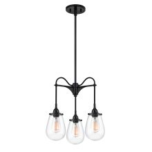 Chelsea 3 Light Pendant with Clear Shade