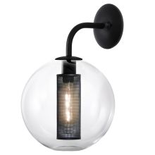 Tribeca 1 Light Wall Sconce with Glass Shade