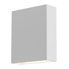 Flat Box 7" Tall Integrated LED Outdoor Wall Sconce with an Aluminum Shade - ADA Compliant