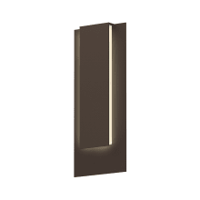 Reveal Single Light 19" High Integrated LED Outdoor Wall Sconce with White Diffuser - ADA Compliant