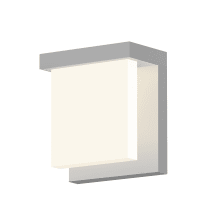 Glass Glow² Single Light 5-3/4" High Integrated LED Outdoor Wall Sconce with Etched Glass - ADA Compliant