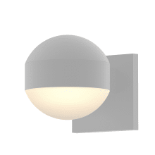 REALS Single Light 5" High Integrated LED Outdoor Wall Sconce with Frosted Lens