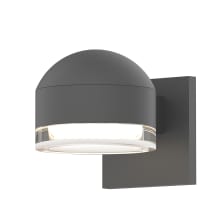 REALS Single Light 4" High Integrated LED Outdoor Wall Sconce with Clear Lens