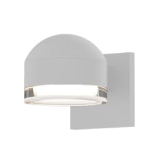 REALS Single Light 4" High Integrated LED Outdoor Wall Sconce with Clear Lens