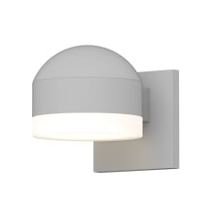 REALS Single Light 4" High Integrated LED Outdoor Wall Sconce with Frosted Lens