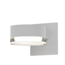 REALS Single Light 2-1/2" High Integrated LED Outdoor Wall Sconce with Clear Lens