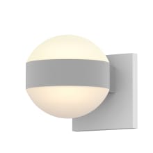 REALS 2 Light 5" Wide Integrated LED Outdoor Wall Sconce with Frosted Cap and Lens