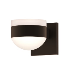 REALS 2 Light 5" Wide Integrated LED Outdoor Wall Sconce with Frosted Cap and Lens