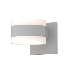 REALS 2 Light 5" Wide Integrated LED Outdoor Wall Sconce with Frosted Cap and Lens