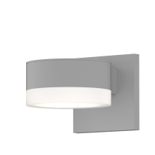 REALS Single Light 2-1/2" High Integrated LED Outdoor Wall Sconce with Frosted Lens