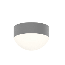 REALS Single Light 5" Wide Integrated LED Outdoor Flush Mount Bowl Ceiling Fixture with Frosted Lens