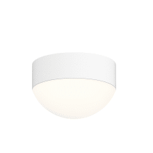 REALS Single Light 5" Wide Integrated LED Outdoor Flush Mount Bowl Ceiling Fixture with Frosted Lens