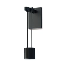 Suspenders Mini Single LED Wall Sconce with Suspended Cylinder Luminaire and Flood Lens