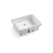 Westmere 15-1/2" Rectangle Vitreous China Undermount Bathroom Sink with Overflow