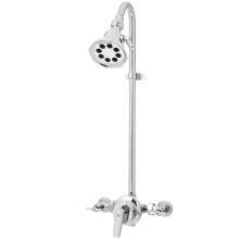Vintage Shower Trim Package with Multi Function Shower Head for Outdoor Use