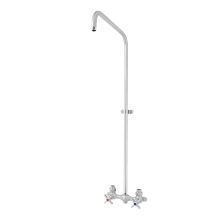 Commander Pressure Balanced Shower System with Extended Shower Arm and Cross Handles - Less Shower Head