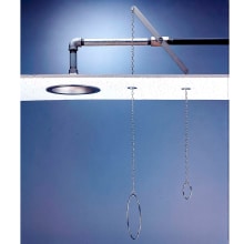 Lifesaver Horizontal Concealed Deluge Shower with Stay Open Ball Valve and On-Off Pull Chain with Ring
