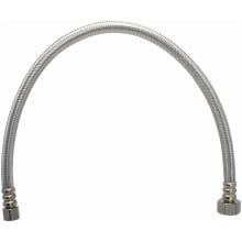 3/8" OD x 1/2" FIP x 12" Stainless Steel Faucet Connector