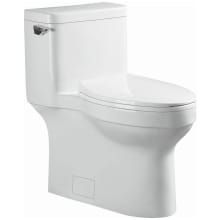 Glenwynn 1.28 GPF One Piece Elongated Chair Height Toilet with Left Hand Lever - Seat Included