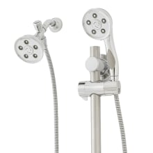 Caspian 2.5 GPM Combination Multi Function Anystream Shower Head and Personal Hand Shower with Slide Bar