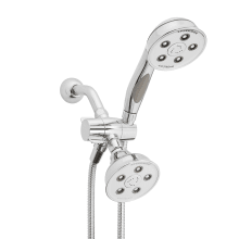 Caspian 2.5 GPM Combination Multi Function Shower Head and Hand Shower with Adjustable Bracket