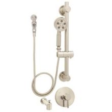 Neo 2.5 GPM Pressure Balanced Valve Trim with Rough In Valve, Hand Shower, Diverter Tub Spout, Slide Bar, Trickle Adapter, and Wall Supply Elbow