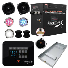 Black Series Bluetooth/WiFi 10.5kW QuickStart Steam Bath Generator Package