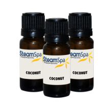 Coconut Aromatherapy Essential Oil for Steam Shower System - Value Pack of 3