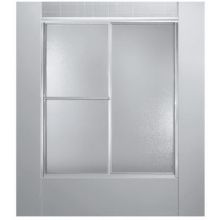 Deluxe 70" High x 48-1/2" Wide Sliding Framed Shower Door with Frosted Glass