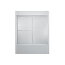 56-1/4" High x 59-3/8" Wide Sliding Framed Shower Door with Clear, Frosted, or Pattern Glass
