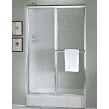 Deluxe 65-1/2" High x 51-1/2" Wide Sliding Framed Shower Door with Clear, Frosted, or Pattern Glass