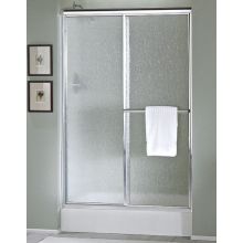 Deluxe 65-1/2" High x 54-1/2" Wide Sliding Framed Shower Door with Clear, Frosted, or Pattern Glass