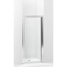 Vista Pivot II 65-1/2" High x 27-1/2" Wide Hinged Framed Shower Door with Pattern Glass