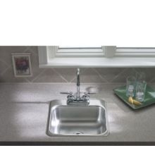 15" Drop In Single Basin Stainless Steel Bar Sink with Single Faucet Hole