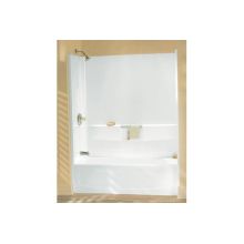 Performa, 60" x 29" x 75-1/2" Bath/Shower with Age in Place Backers - Left-hand Drain
