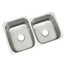 31-3/4" Double Basin Undermount Stainless Steel Kitchen Sink with SilentShield