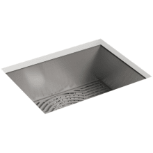 Ludington 24" Single Basin Undermount Stainless Steel Kitchen Sink with SilentShield