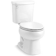 Windham 1.28 GPF Two Piece Elongated Toilet with Left Hand Lever and Pro Force Plus Flushing Technology