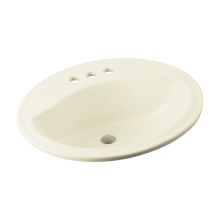 Sanibel 20-1/4" Drop In Bathroom Sink With Three Holes Drilled And Overflow