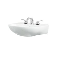 Sacramento 21-1/4" Pedestal Bathroom Sink With Three Holes Drilled And Overflow