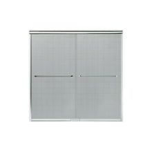 Finesse 58-3/4" x 59-1/4" Frameless Sliding Shower Door with Clean Coat