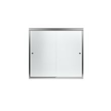 Finesse 55-1/2" x 59-5/8" Frameless Sliding Shower Door with Clean Coat