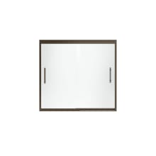Finesse 55-1/2" x 59-5/8" Frameless Sliding Shower Door with Clean Coat