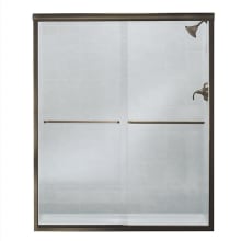 Finesse 70-1/16" High x 59-5/8" Wide Sliding Frameless Shower Door with Clear, Frosted, or Pattern Glass