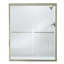Finesse 70-1/16" High x 59-5/8" Wide Sliding Frameless Shower Door with Clear, Frosted, or Pattern Glass