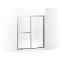 Deluxe 70" High x 59-3/8" Wide Sliding Framed Shower Door with Clear Glass