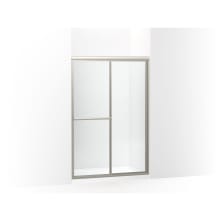 Deluxe 70" High x 48-7/8" Wide Sliding Framed Shower Door with Clear Glass