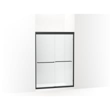 Finesse 65-1/2" High x 47-5/8" Wide Sliding Semi Frameless Shower Door with Clear Glass